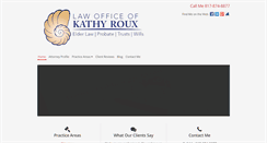 Desktop Screenshot of kathyrouxlaw.com