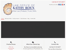 Tablet Screenshot of kathyrouxlaw.com